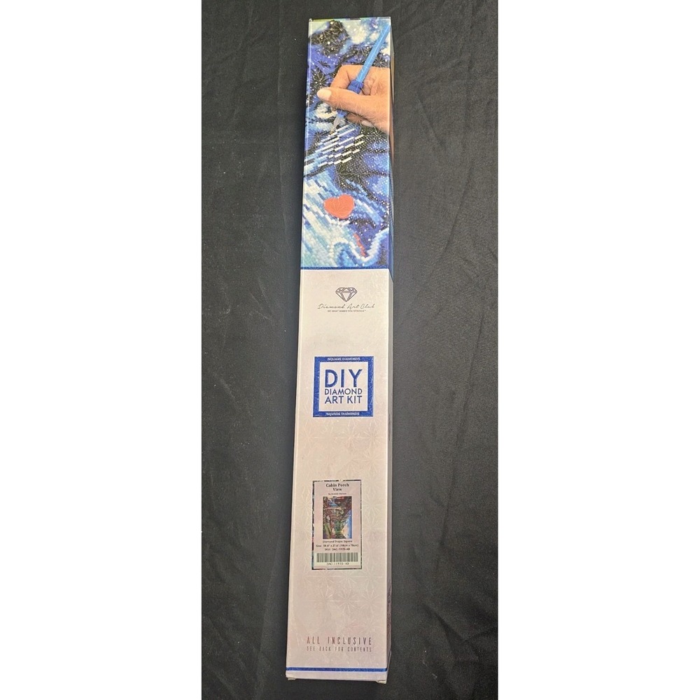Diamond Art Club DIY Diamond Art Kit Cabin Porch View 38.6" x 27.6"